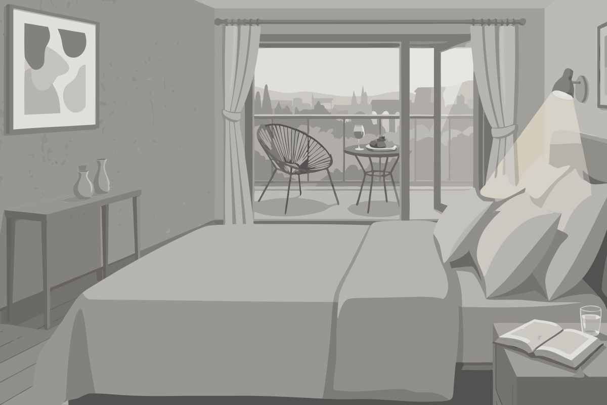 Chambre Lits Jumeaux avec Kitchenette